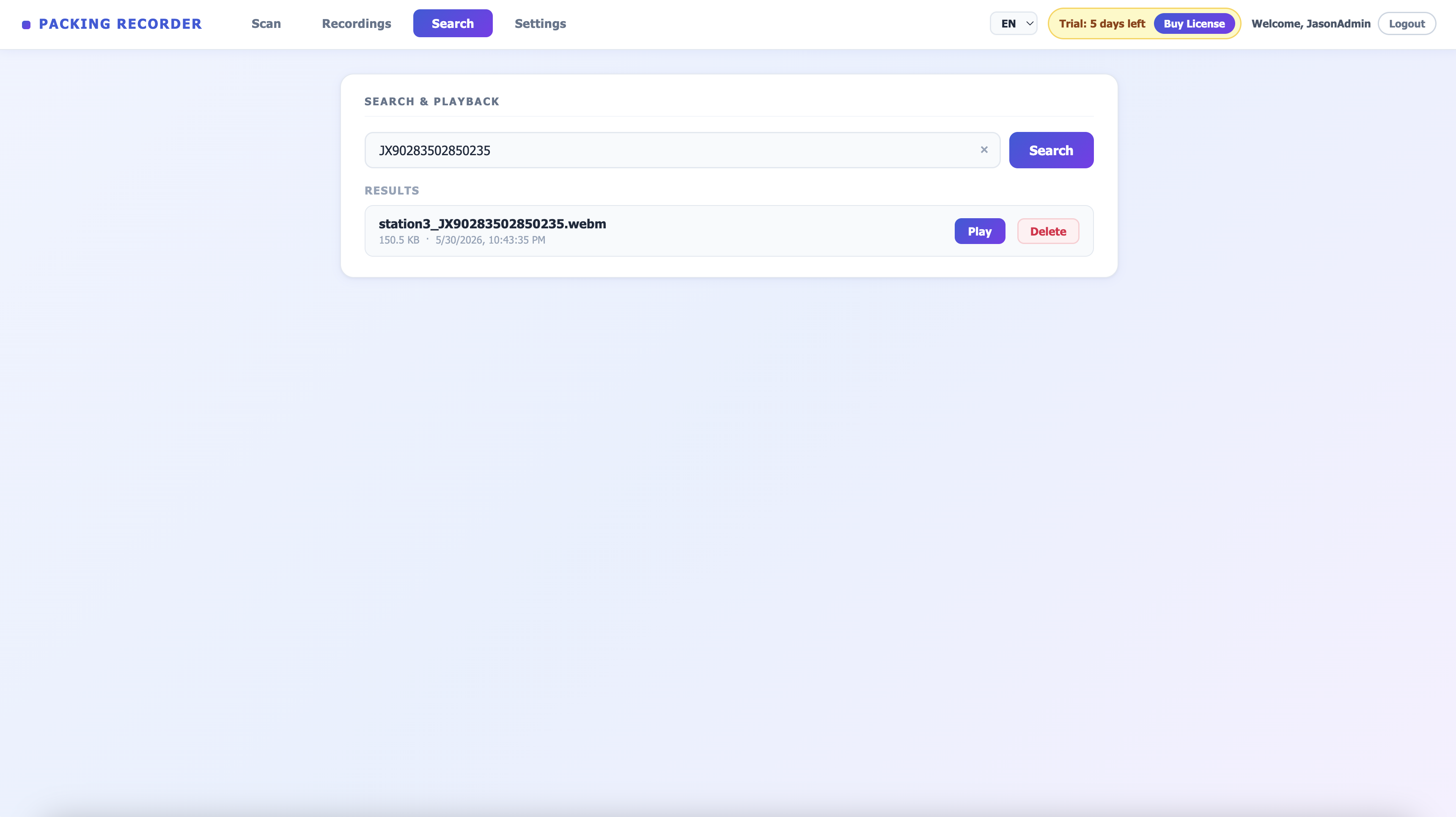Search Page